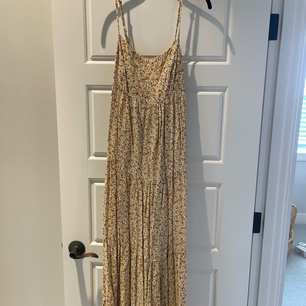 Faithfull the Brand Yellow Floral Maxi Dress